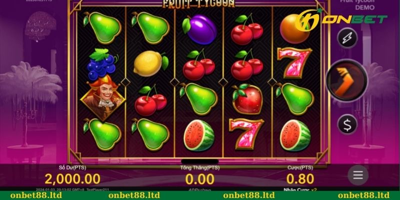 Máy xèng Jackpot với giải thưởng lớn